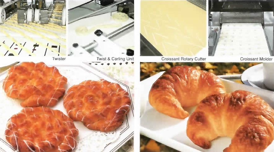 Twister, Twist & Carling Unit, Croissant Rotary Cutter, Croissant Molder